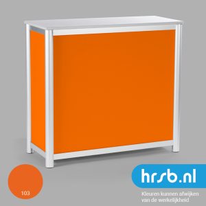 Balie afsluitbaar oranje