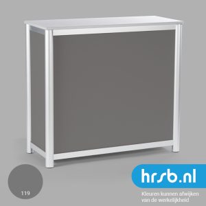 Balie afsluitbaar stofgrijs