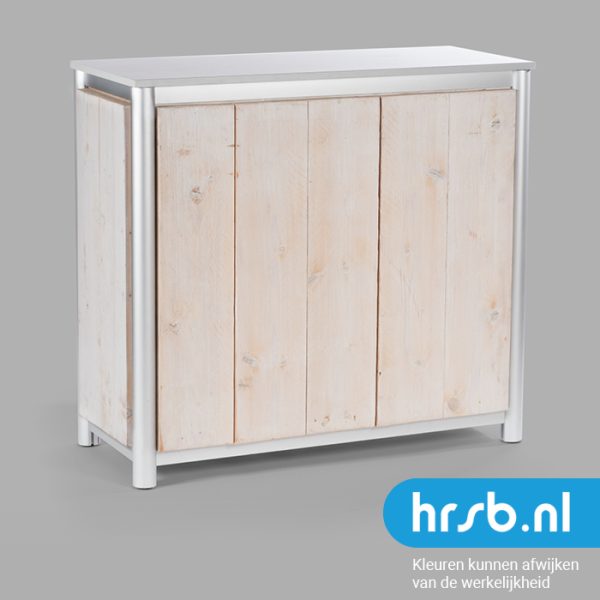 Balie afsluitbaar white wash