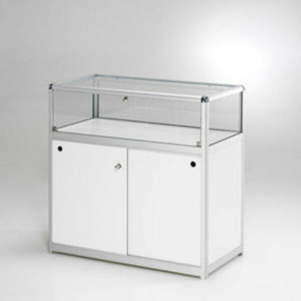 Balie vitrine ORLY wit