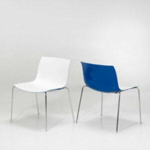 Stoel CATIFA53 wit/donkerblauw